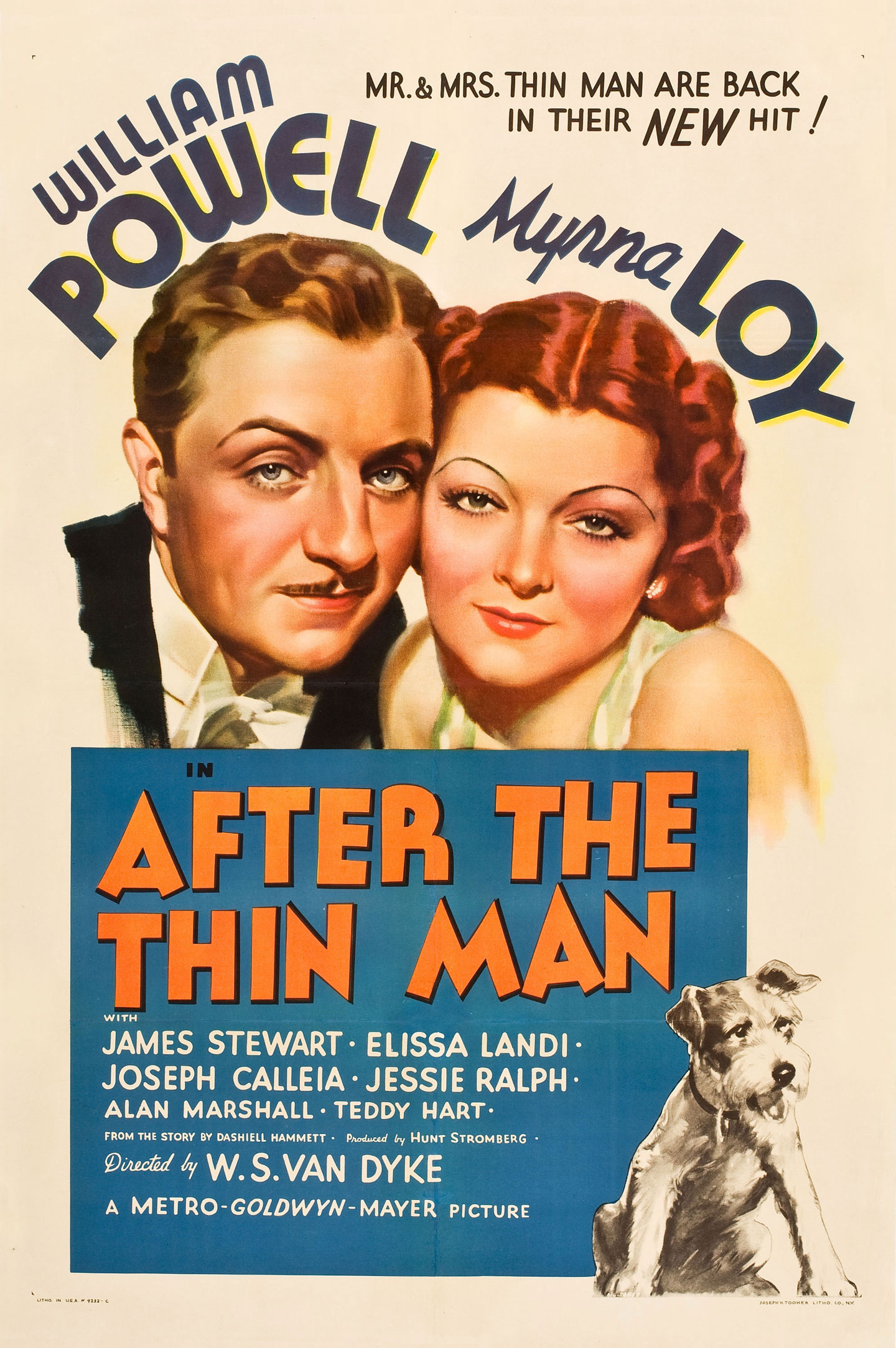 after the thin man 1 sheet style c movie poster