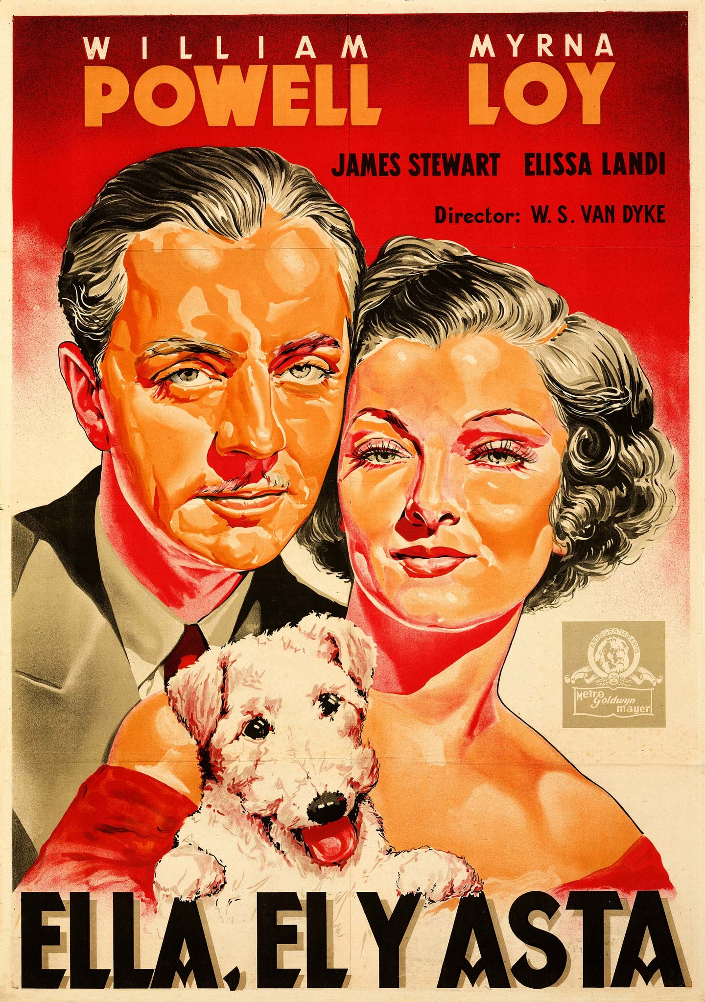 after the thin man spanish one-sheet movie poster