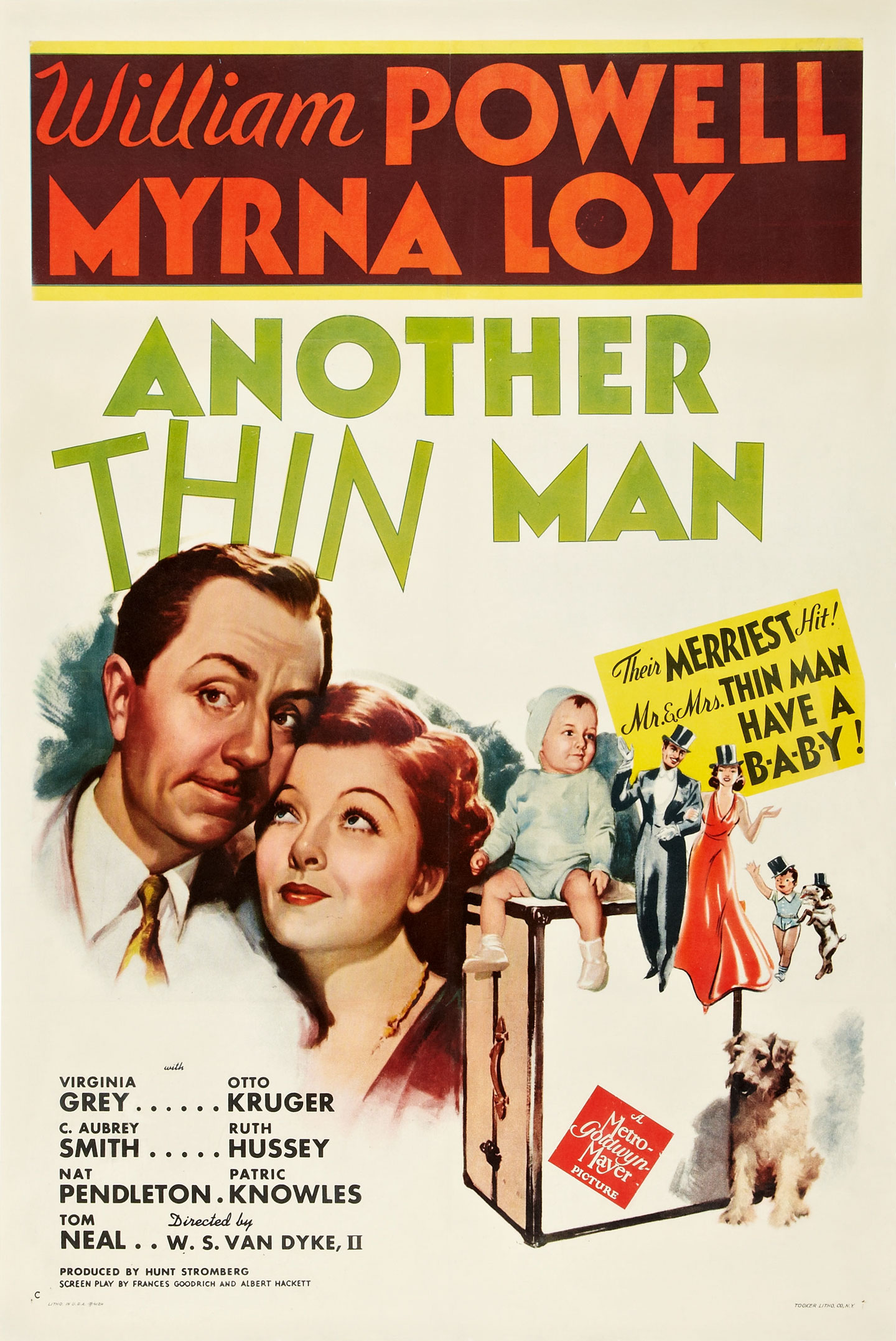 another thin man 1 sheet style c movie poster
