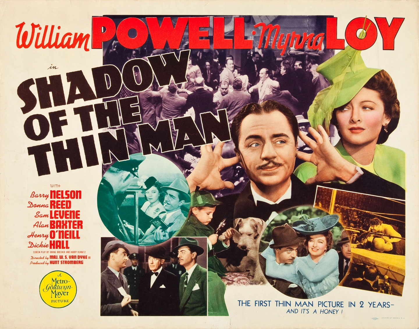 shadow of the thin man half sheet movie poster a