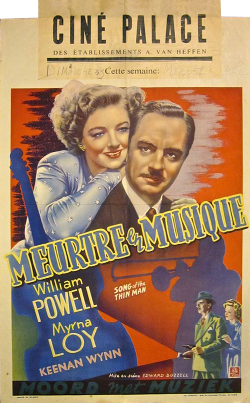 song of the thin man belgium movie poster