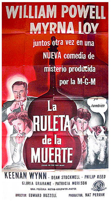 song of the thin man spanish 3 sheet movie poster