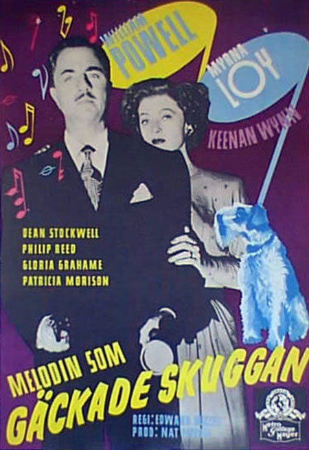 song of the thin man swedish 1 sheet movie poster