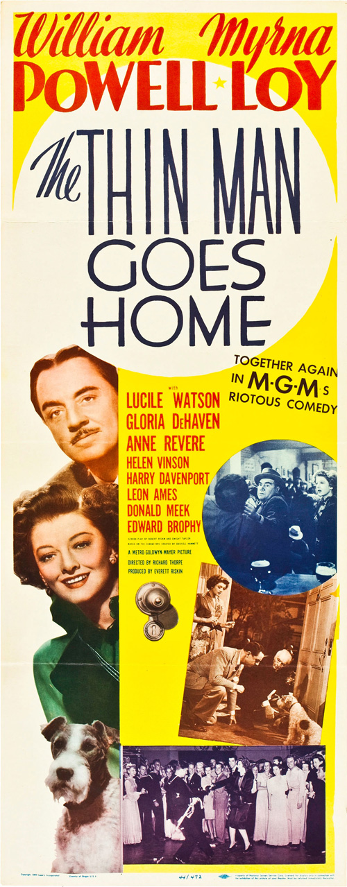 the thin man goes home us insert movie poster